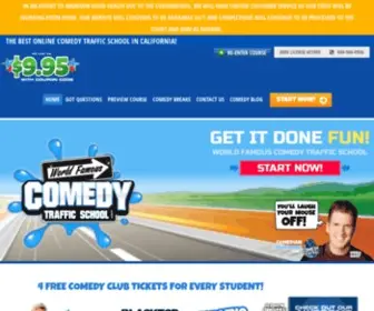 Worldfamouscomedytrafficschool.com(Comedy Traffic School) Screenshot