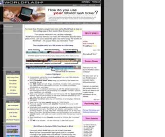 Worldflash.com(Ticker) Screenshot