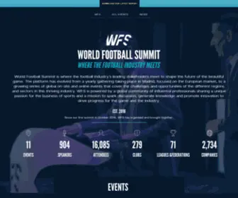 Worldfootballsummit.com(World Football Summit) Screenshot