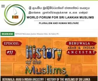 Worldforumforsrilankanmuslims.org(Sri Lanka Muslims Forum) Screenshot