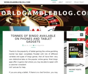 Worldgambleblog.com Screenshot