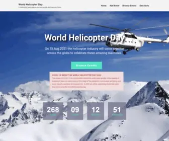 Worldhelicopterday.com(World Helicopter Day aims to raise awareness of the contributions) Screenshot