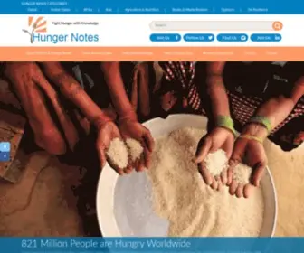 Worldhunger.org(World Hunger News) Screenshot