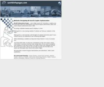 Worldinfopages.com(Website Designing Indore website development Indore SEO Indore India) Screenshot