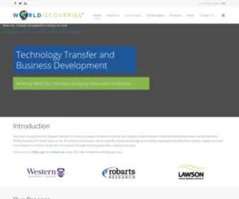 Worldiscoveries.ca(WORLDiscoveries®) Screenshot