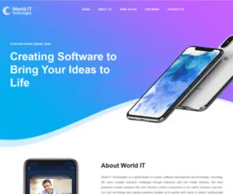 Worldittechnologies.com(Web & Mobile App Design and Development) Screenshot