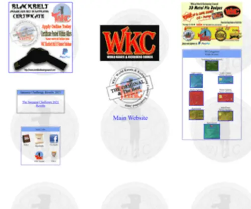 Worldkickboxingcouncil.com(The World Karate & Kickboxing Council) Screenshot