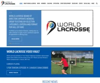 Worldlacrosse.sport(World Lacrosse) Screenshot