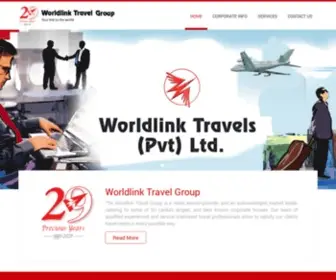 Worldlink.lk(The Worldlink Travel Group was established in 1991 and) Screenshot