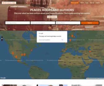 Worldliteraryatlas.com(World Literary Atlas) Screenshot