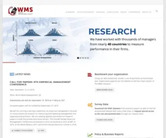 Worldmanagementsurvey.org(Benchmark your manufacturing firm) Screenshot