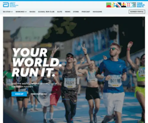 Worldmarathonmajors.com(Abbott World Marathon Majors) Screenshot