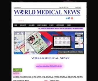 Worldmedicalnewspaper.com(WORLD MEDICAL NEWS) Screenshot