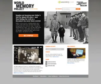 Worldmemoryproject.org(Worldmemoryproject) Screenshot