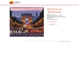 Worldmilesafrica.com(Attijariwafa bank Egypt Worldmiles) Screenshot