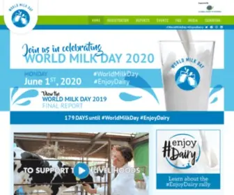 Worldmilkday.org(World Milk Day) Screenshot