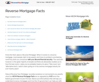 Worldmortgage.net(Reverse Mortgage Facts) Screenshot