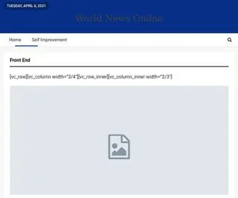 Worldnewsonline1.com(Front end) Screenshot