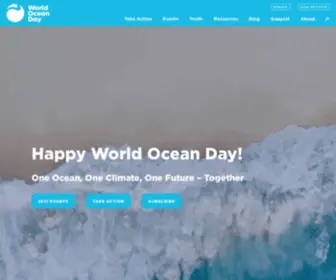 Worldoceanday.org(World Ocean Day) Screenshot