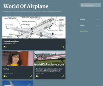 Worldofairplane.com(World Of Airplane List of All International Commercial Airlines List of all Civil Airlines From A to Z) Screenshot