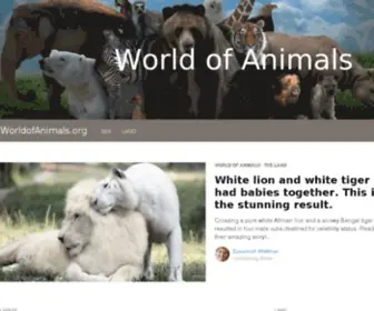 Worldofanimals.org(World of Animals) Screenshot