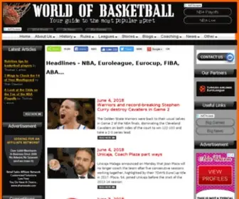 Worldofbasketball.org(Your guide to the most popular sport) Screenshot