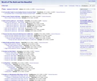Worldofbb.com(The World of the Bold & the Beautiful Fan Forum) Screenshot