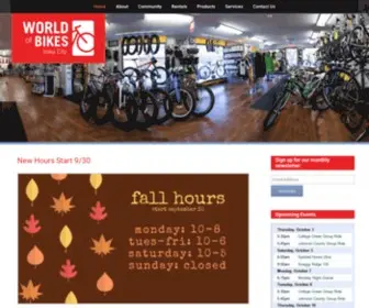 Worldofbikes.com(World Of Bikes of Iowa City) Screenshot