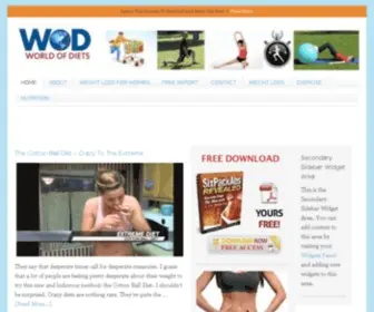 Worldofdiets.com(Fat Loss Advice And Diet Tips From World Of Diets) Screenshot
