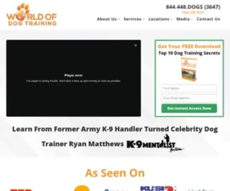 Worldofdogtraining.com(World Of Dog Training) Screenshot