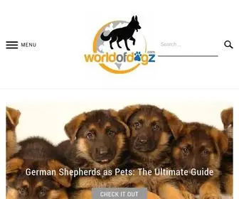 Worldofdogz.com(The Ultimate Guide to Everything You Wanted to Know About Dogs) Screenshot