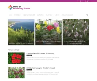 Worldoffloweringplants.com(World of Flowering Plants) Screenshot