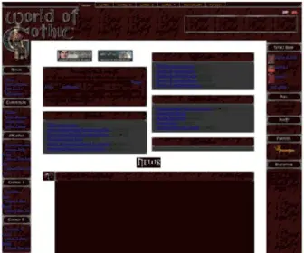Worldofgothic.com(World of Gothic) Screenshot