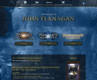 Worldofjohnflanagan.com(The world of John Flanagan) Screenshot