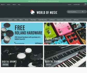 Worldofmusic.com.au(World of Music) Screenshot