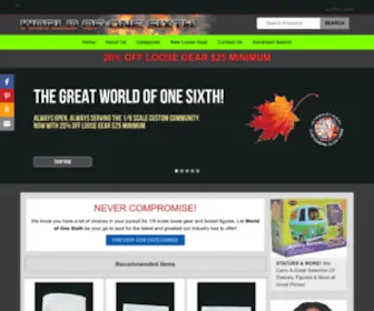 Worldofonesixth.com(World of One Sixth 1/6 Loose Gear Parts and Boxed Figures) Screenshot
