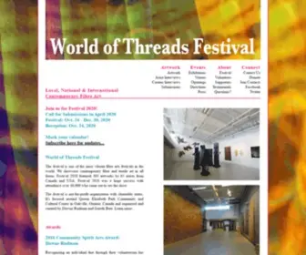 Worldofthreadsfestival.com(World of Threads Festival) Screenshot