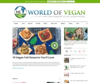 WorldofVegan.com(World of Vegan) Screenshot