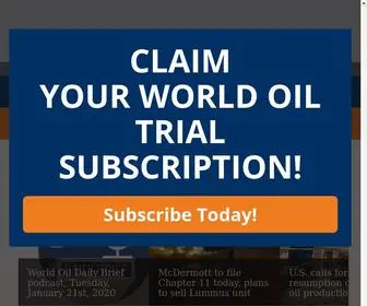 Worldoil.com(World Oil) Screenshot