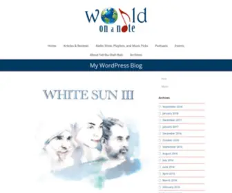 Worldonanote.com(My WordPress Blog) Screenshot