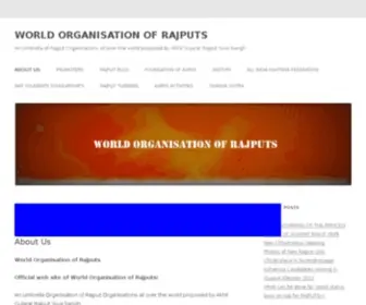 WorldorganisationofrajPuts.com(Official web site of World Organisation of Rajputs) Screenshot