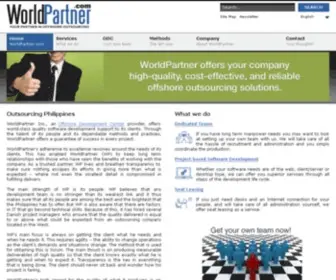 Worldpartner.com(Outsourcing philippines) Screenshot