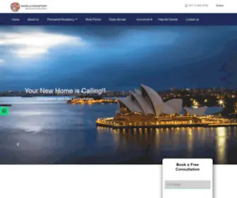 Worldpassport.co.in(Worldpassport Immigration Services) Screenshot