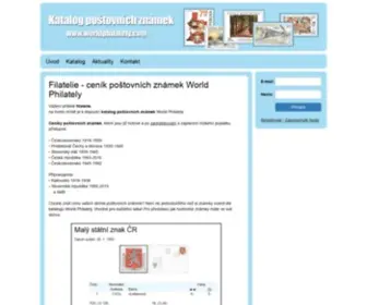 Worldphilately.com(Filatelie ceník poštovních známek) Screenshot