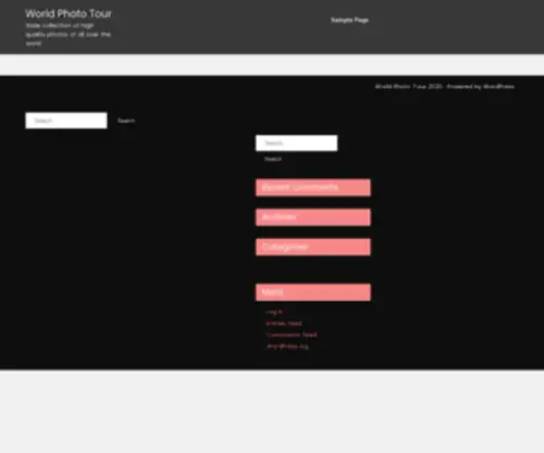 Worldphototour.org(Wide collection of high quality photos of all over the world) Screenshot