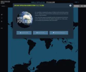 Worldpopulationhistory.org(Our population) Screenshot