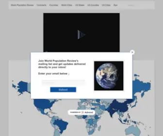 Worldpopulationreview.com(World Population Review) Screenshot