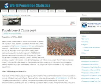 Worldpopulationstatistics.com(World Population Statistics) Screenshot