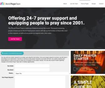 Worldprayerteam.org(Covering the Earth with Prayer since 2001) Screenshot