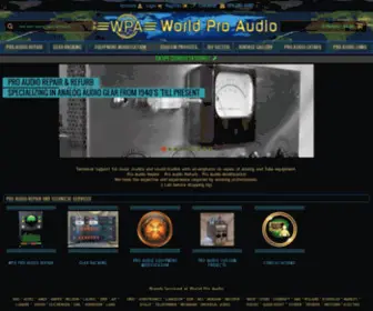 Worldproaudio.com(World Pro Audio) Screenshot